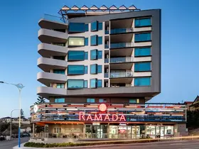 The exterior of the Ramada Vetroblu hotel