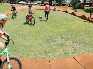 Image of bike riders at Millet Park