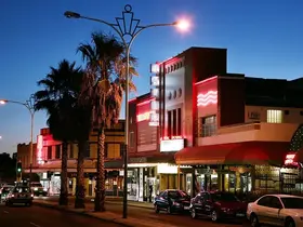 The exterior of the Astor Theatre