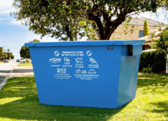 A Cleanaway skip bin