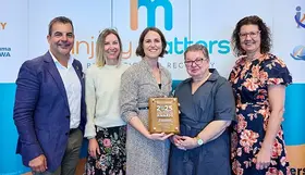 Alcohol and Other Drugs team accepting their award
