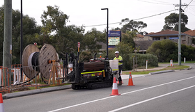Underground power works