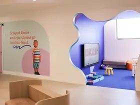 The children's play area