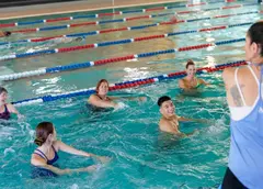 Aqua aerobics class