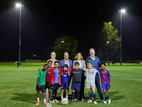 A soccer team at Princess Wallington Reserve