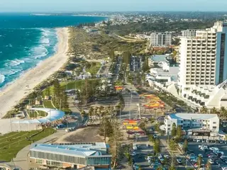 An aerial view of Scarborough