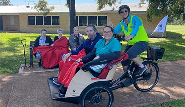 Trishaw ride at Yokine
