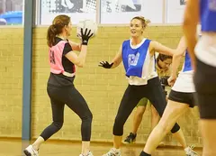 A women's netball game