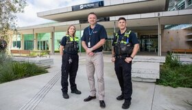 Haydn Farrow with Community Safety officers