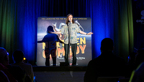 A stand-up onstage