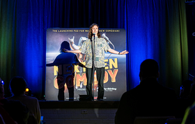 A stand-up onstage