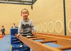 A child climbing