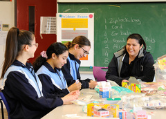 Children in a classroom