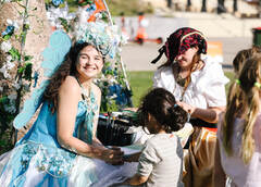 Image of woman dressed up as a fairy at Scarborough