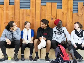 A group of young people