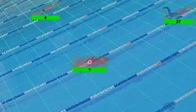 Anti-drowning technology tracking swimmers