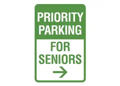 Priority parking for seniors