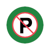 A no-parking icon