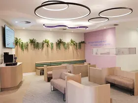 The waiting area at Kinkaya Urgent Care and GP