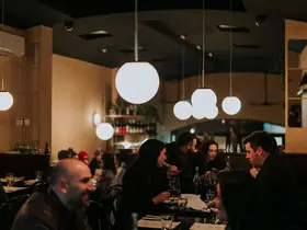 Diners at Le Rebelle