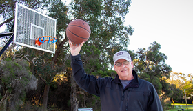 Cr David Lagan at Breckler Park