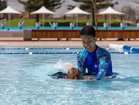 A swimming lessons session