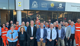 Group of people in Stirling SES Opening