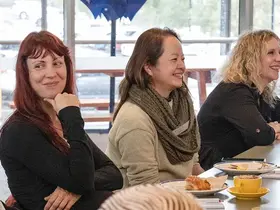 A group of women chatting