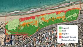 An assessment of the coastline where the proposed coastal boardwalk will be placed