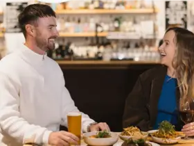 Diners at St Brigid's Bar