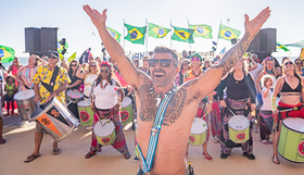 Drummers at the Brazilian Beach Carnaval