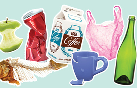 Various waste items