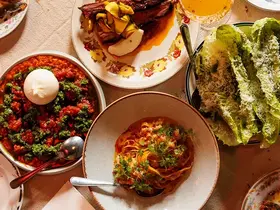 Share plates of Italian food at Testun