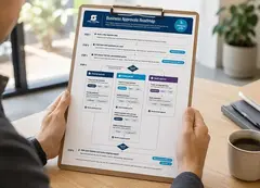 a person holding a clipboard with a diagram