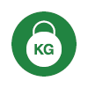A kettlebell kg icon