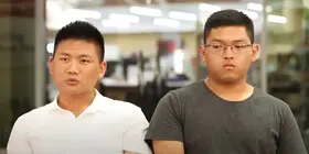 Two residents speaking 