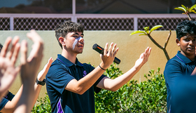 Students performing