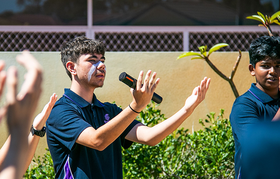 Students performing