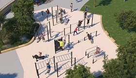 Scarborough Beach Reserve (North) outdoor exercise equipment concept