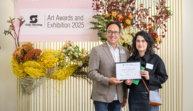 Award winner Deborah Worthy-Collins with Deputy Mayor Karlo Perkov