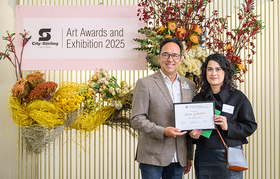 Award winner Deborah Worthy-Collins with Deputy Mayor Karlo Perkov