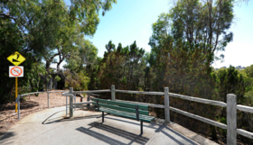 A bench at a lookout