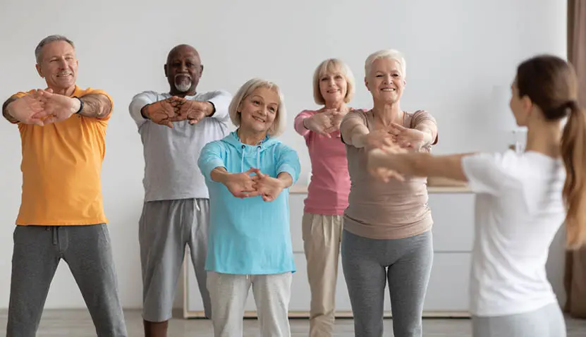 Group of seniors attending a Nollamara Autumn Club class