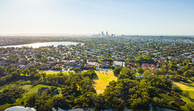 An aerial view of Hamersley