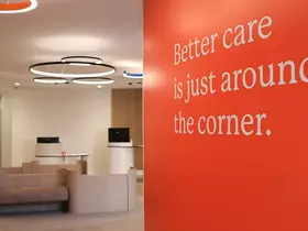 The waiting room at Kinkaya Urgent Care and GP