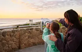 A child using a tower finder
