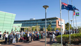 Image of residents, councillors and employees at the City of Stirling Administration Centre