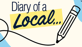 A graphic reading 'diary of a local'