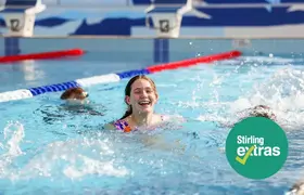 A group of children swimming