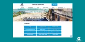 Image of the Rates Explainer Video featuring the homepage of online services